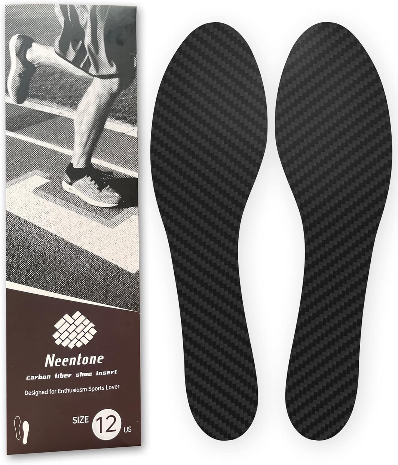 Carbon Fiber Insole 300mm Men's Size 12, Carbon Fiber Shoe