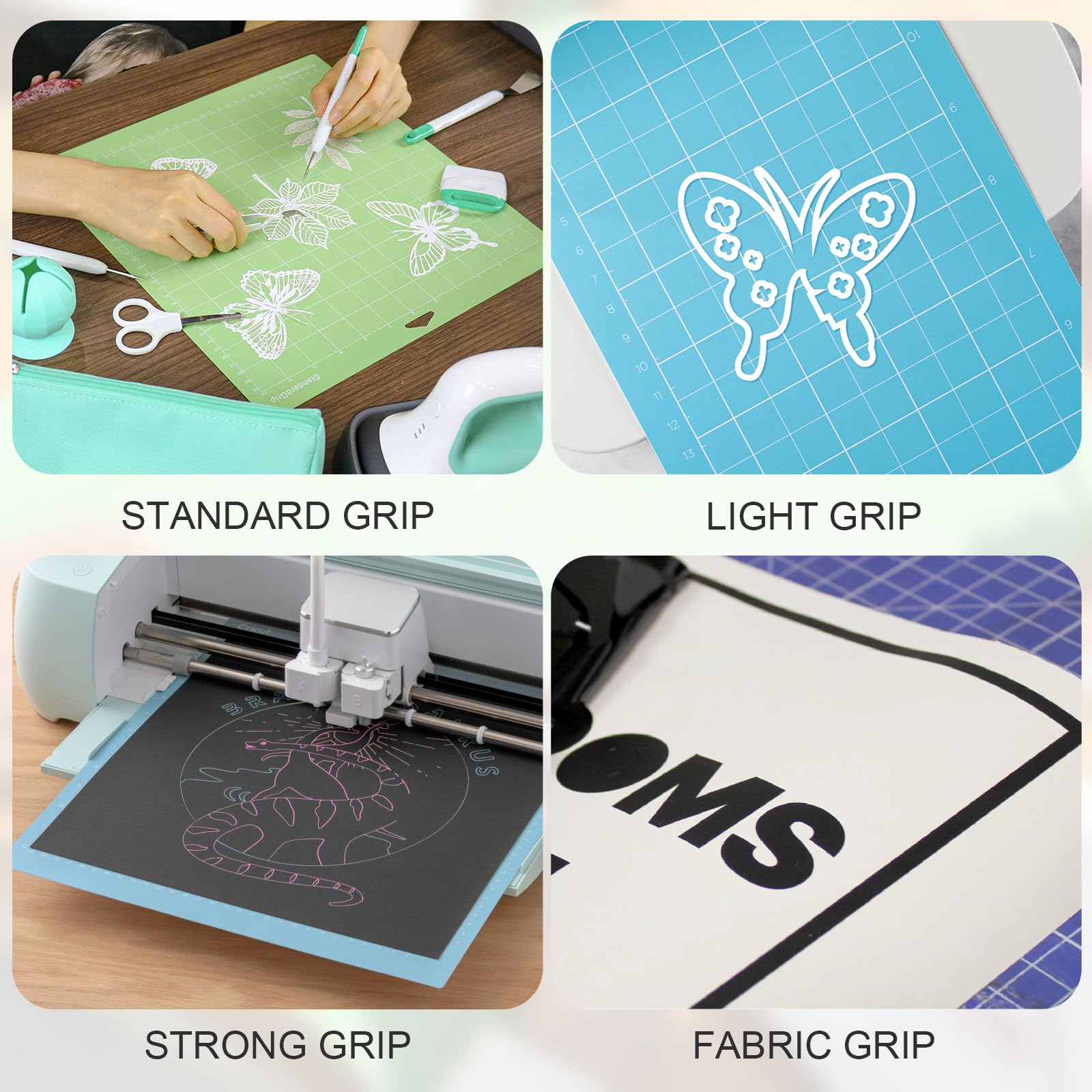 3 Pièces Tapis de Découpe, 12x24 Inch, Tapis de Découpe de Remplacement, pour Travaux Manuels, Pour Cricut Maker/Explore Air 2