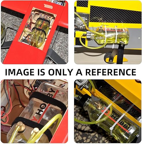 Miniatura 7 de Tanque de combustible de gas RC 23.7 fl oz, botella de combustible ZYHOBBY para modelo de avión RC en plástico transparente de EE. UU