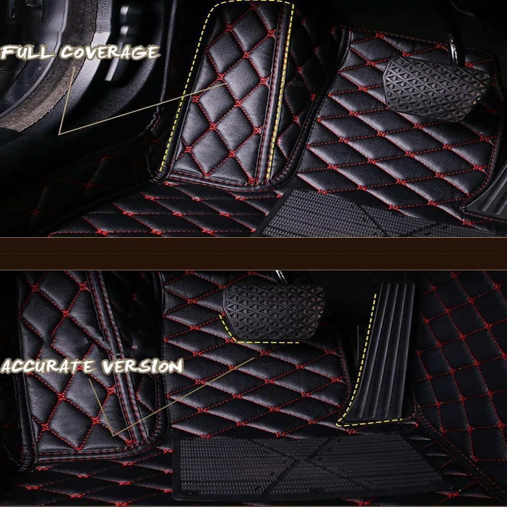 Tappetini Auto SMARTLINER Per Mercedes Classe CLA 2020-2023 | 2 File + Bagagliaio | Protezione Universale Nera