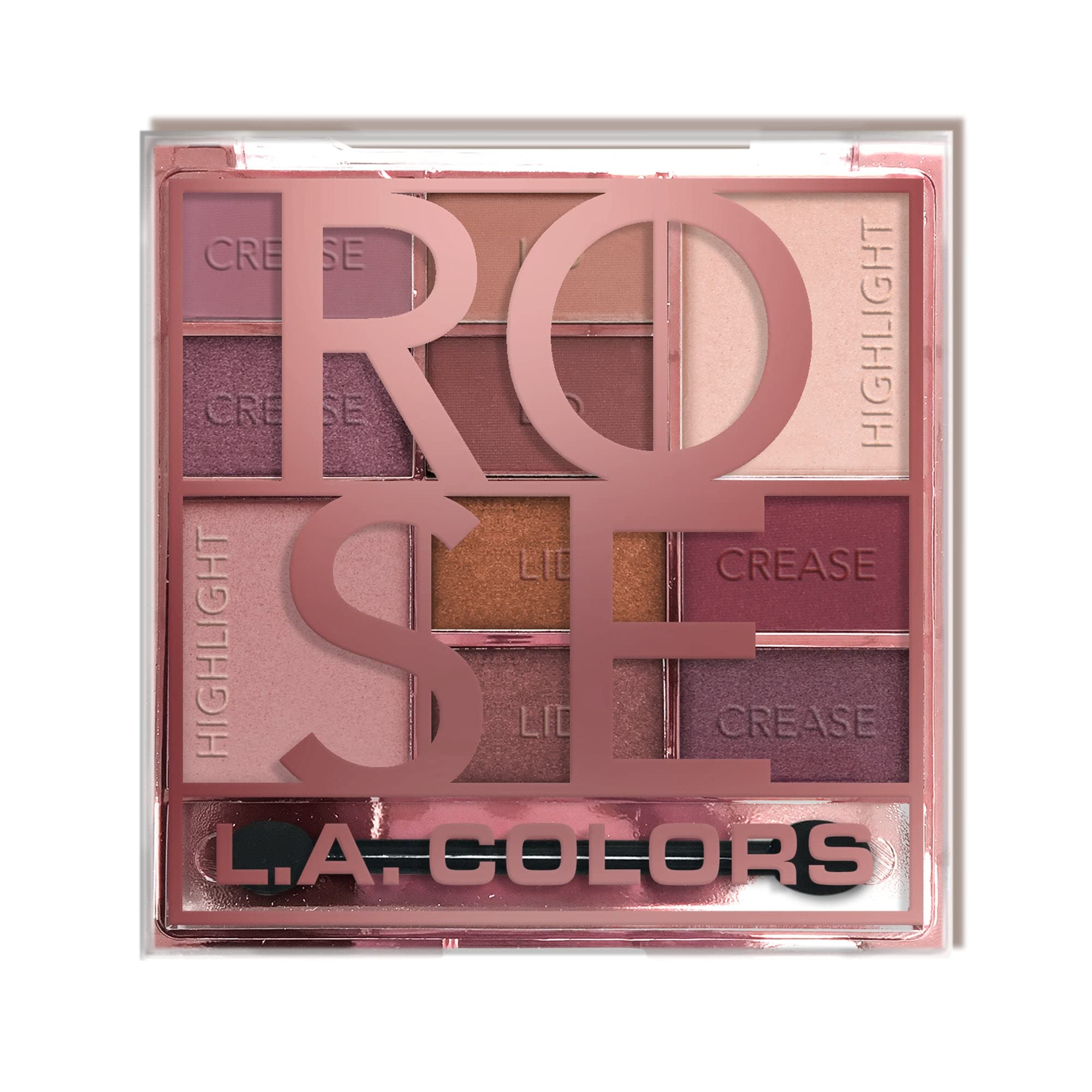 L.A. COLORS Color Block Eyeshadow, Rose CES136