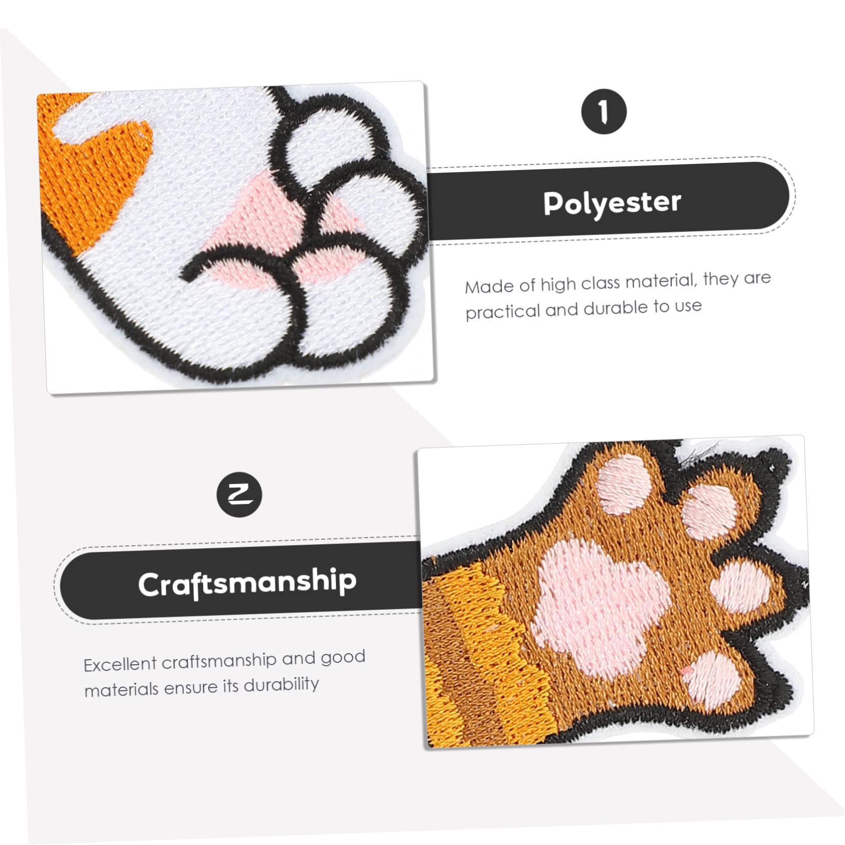 60pezzi Patches Decorativi Per Abbigliamento Toppe Termoadesive Per Borse Riparazioni e Decorazioni