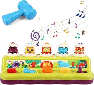 HJKLDBI Baby Pop Up Toys Color Sorting Animal Push Doll Toy Creative Pop-up Interactive Toy Early Learning Development Toy Hide and Seek Animal Toy for Toddlers Boys Girls