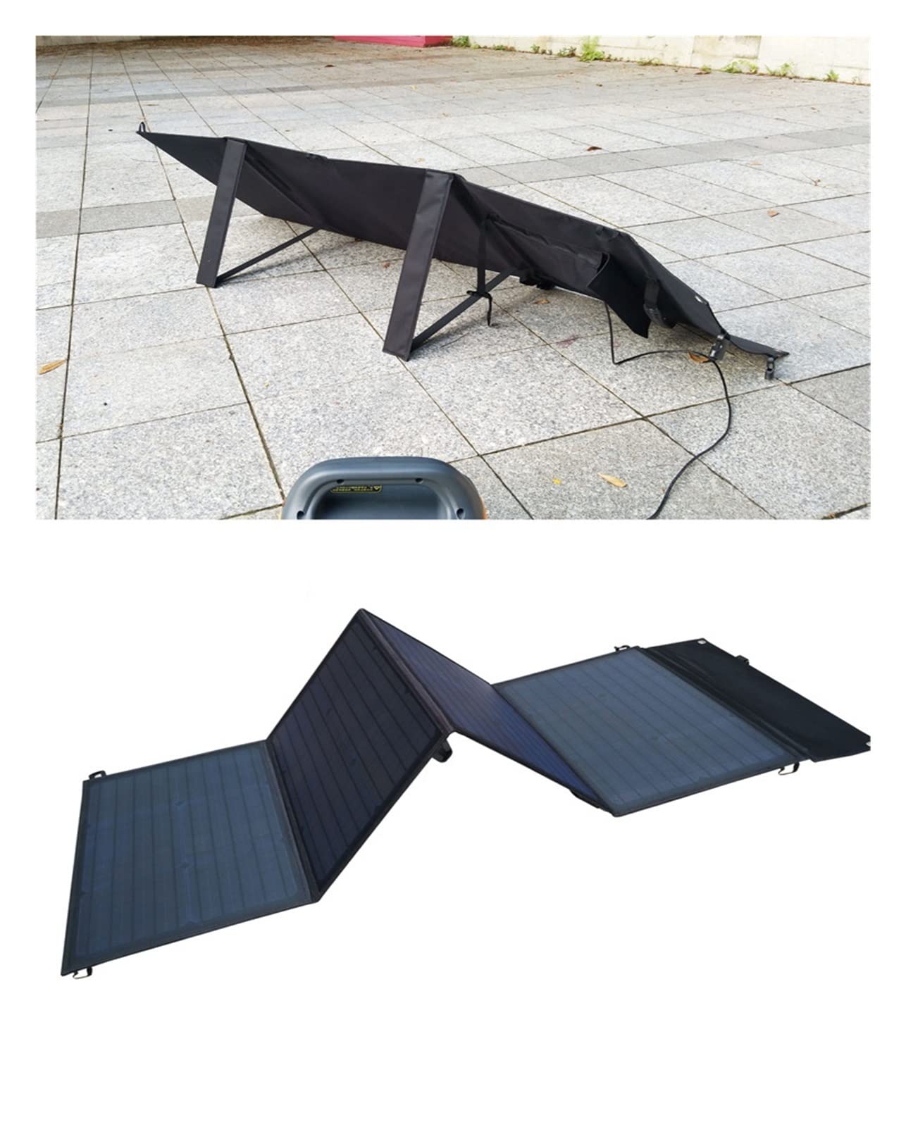 Pannello solare, Alimentatore Scheda di ricarica solare Silicio monocristallino Viaggio Campeggio Telefono cellulare Ricarica rapida Borsa solare pieghevole da 100 W Borsa pieghevole per camper, roulo
