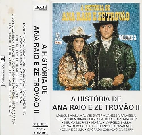 Fita Cassete K7 A História de Ana Raio e Zé Trovão II 2 - Novela - 1991