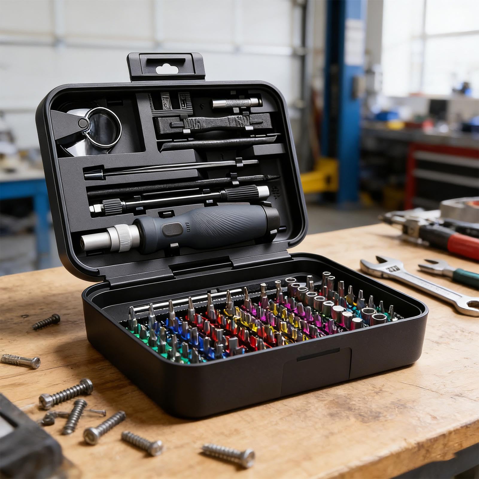 Präzisions-Schraubendreher-Set 132 in 1 Ergonomisch Ausziehbar für | Schraubendreher-Kit Werkzeug-Set Brille Reparatur-Kit Für Telefon Laptop Brille Kamera Mechanik Haus Auto Reisen Tägl