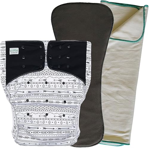 Cubierta de pañal de tela para adultos 2.0 Bragas protectoras para incontinencia con inserto y plegado previo para adolescentes con necesidades