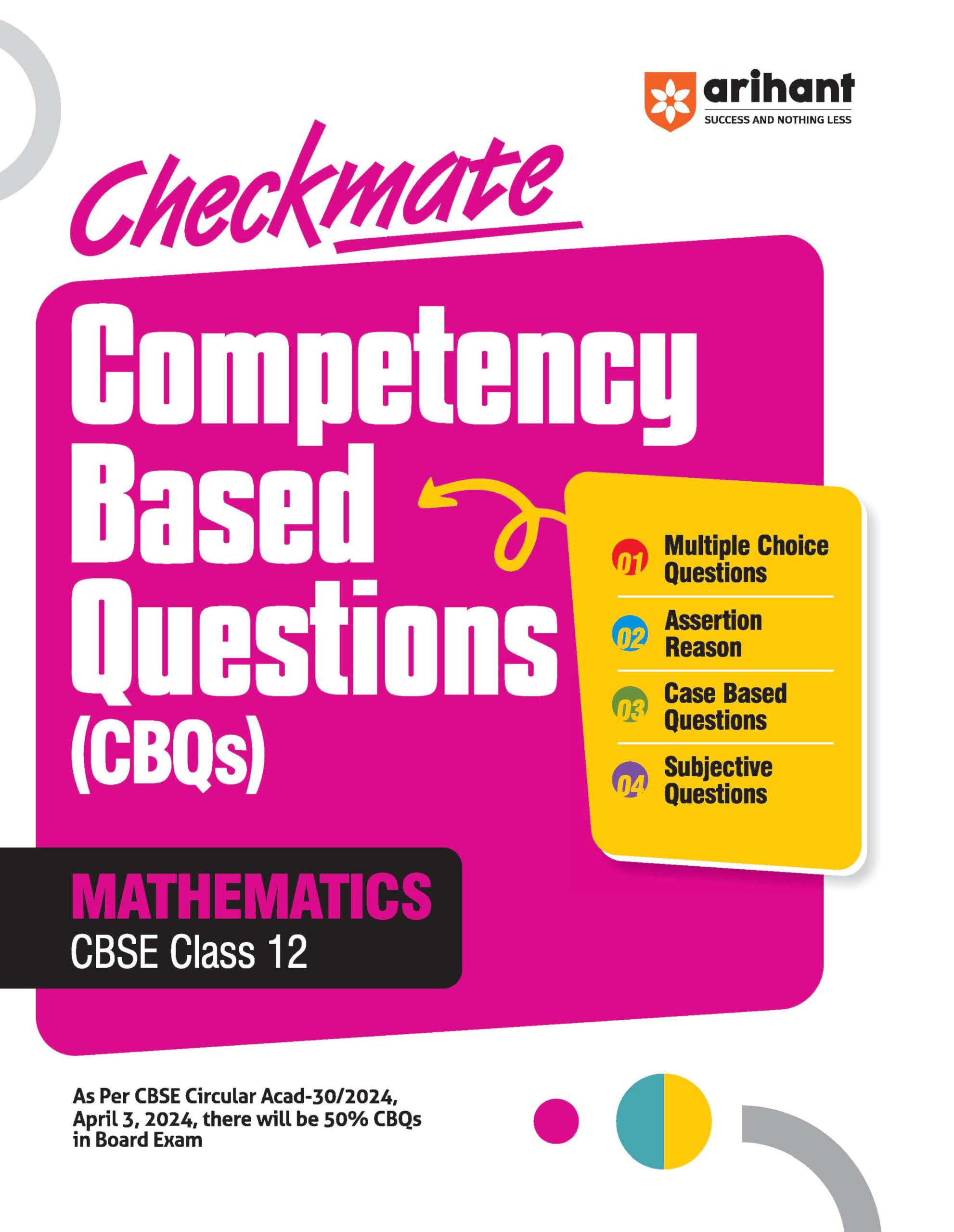 Checkmate Competency Based Questions (CBQs) Mathematics CBSE Class 12