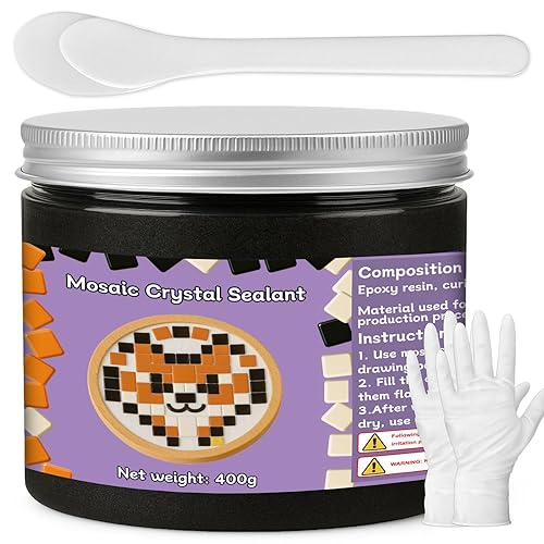 1DFAUL 400g Mosaic Crystal Grout for Crafts, Mosaics Tile Tools,