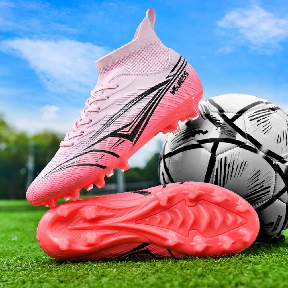 Fußballschuhe Herren High Top Jugendliche Athletics Trainingsschuhe Outdoor Sport Professionelle Kinder Fussballschuhe Kunstrasen Football Shoes Fußball Stiefel Unisex