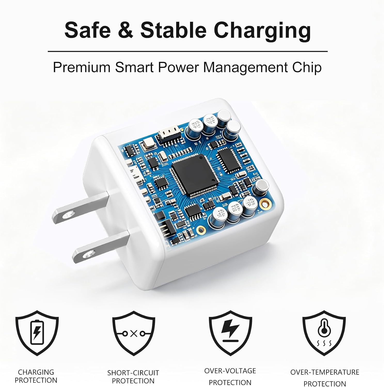 20W PD USB-C Wall Charger, Fast Charging Block for iPhone 17/16/15/14/13/12, Compact USB C Charger Brick for iPad, AirPods, Samsung Galaxy, Travel Adapter with Global Voltage Support image 2