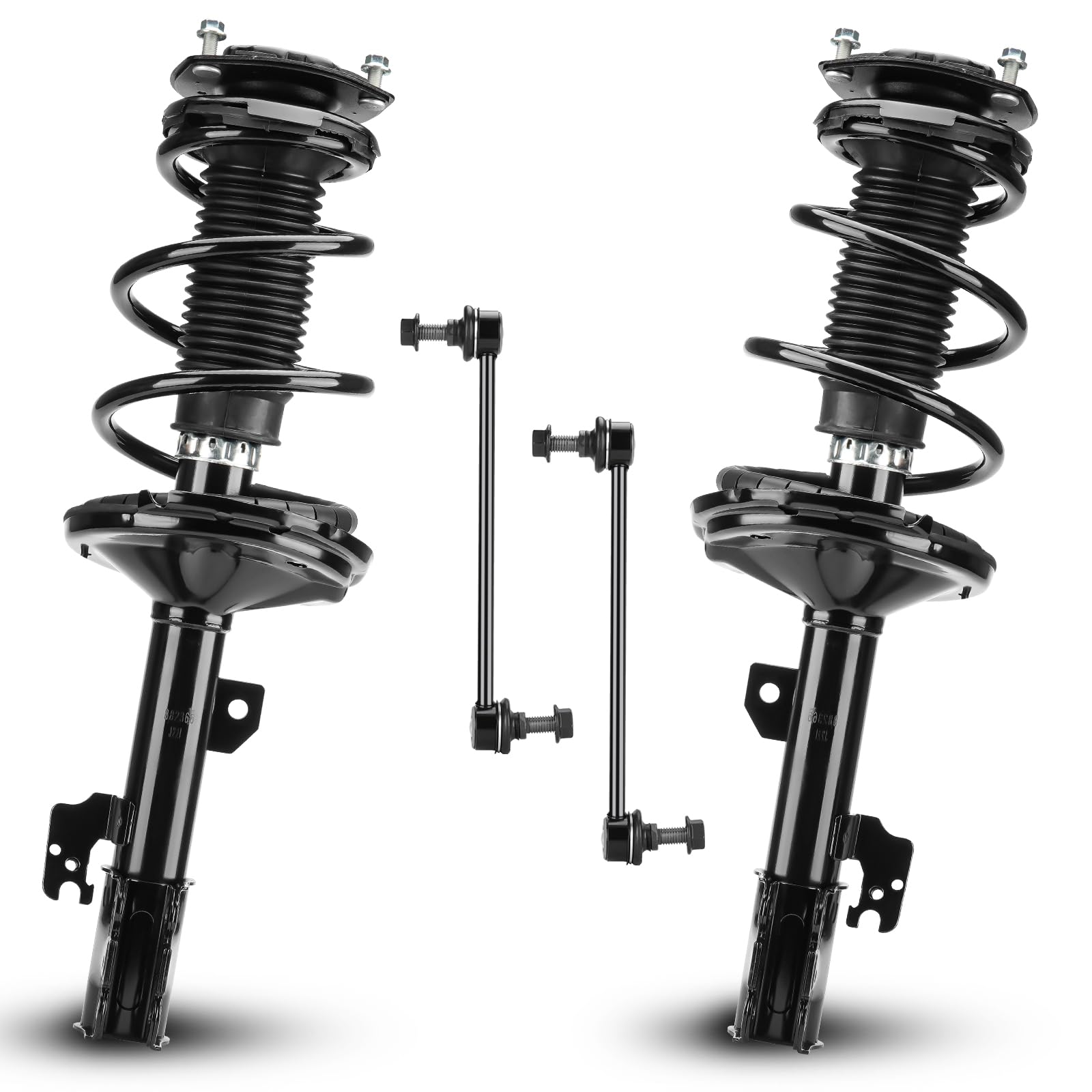Front Struts Shock Absorber Sway Bar Links Kit Fit for Toyota Highlander 3.3L AWD 2004-2007, for Lexus RX330 2004-2006, RX350 2007-2009, RX400h 2006-