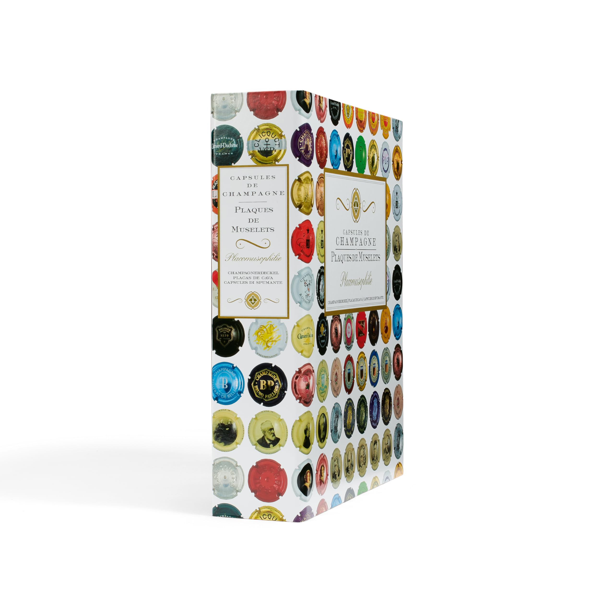 Leuchtturm 313304 Champagne Album Grande- Álbum de colección para 210 Tapas de champán usadas Incl. 5 Fundas Compart