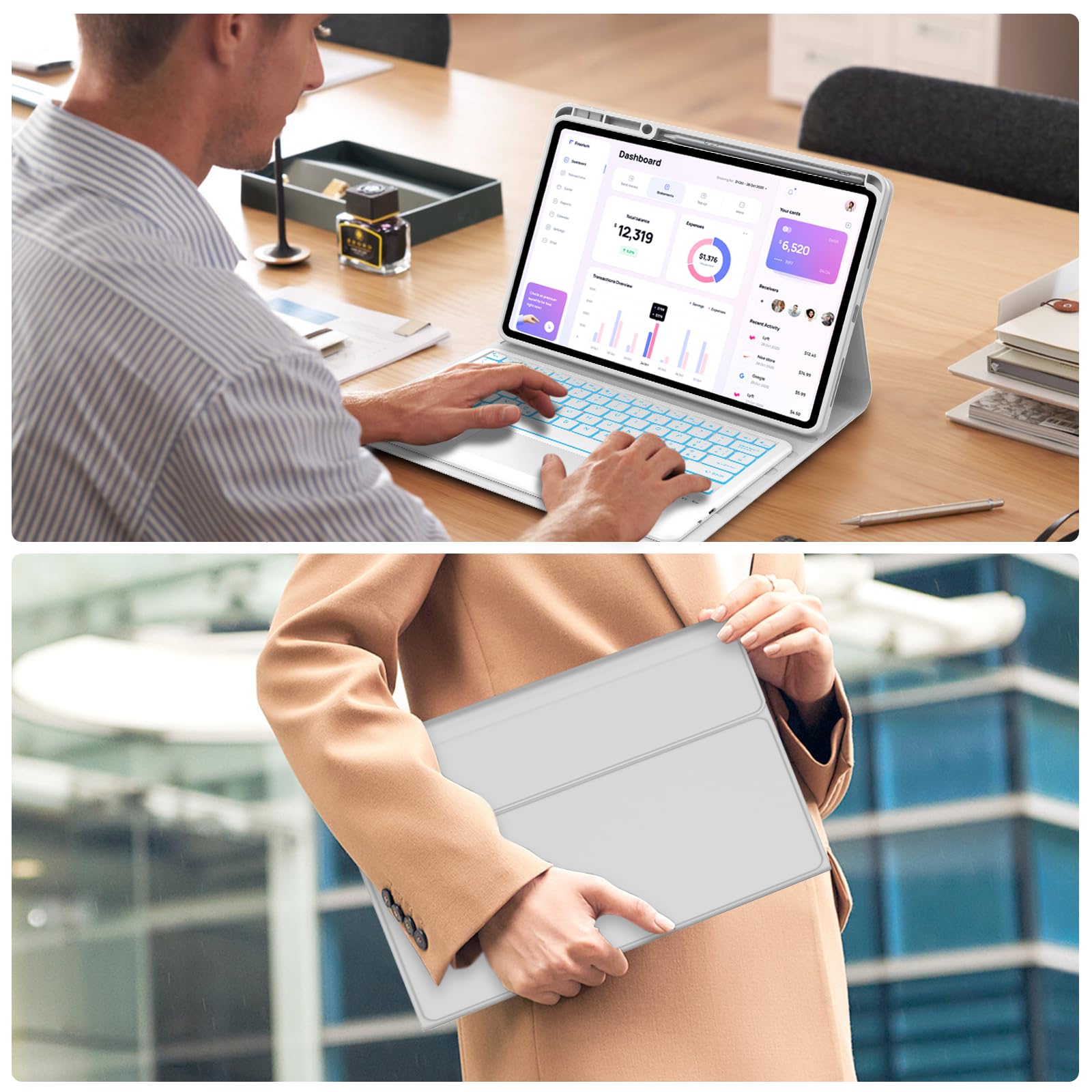 FOGARI Coque clavier pour Lenovo Idea Tab Pro 2025 12,7"