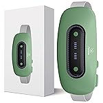 Electric Heating Pad,Portable Cordless Menstrual Heating Pad with 4 Heat Levels and 4 Massage Modes, Fast Large Heating Belly Wrap Belt(Light Green)