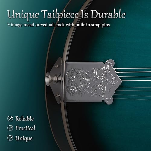 Miniatura 5 de MIRIO - Kit de instrumentos de mandolina, instrumento musical de mandolinas estilo A para adultos principiantes, 8 cuerdas mandolina acústica con
