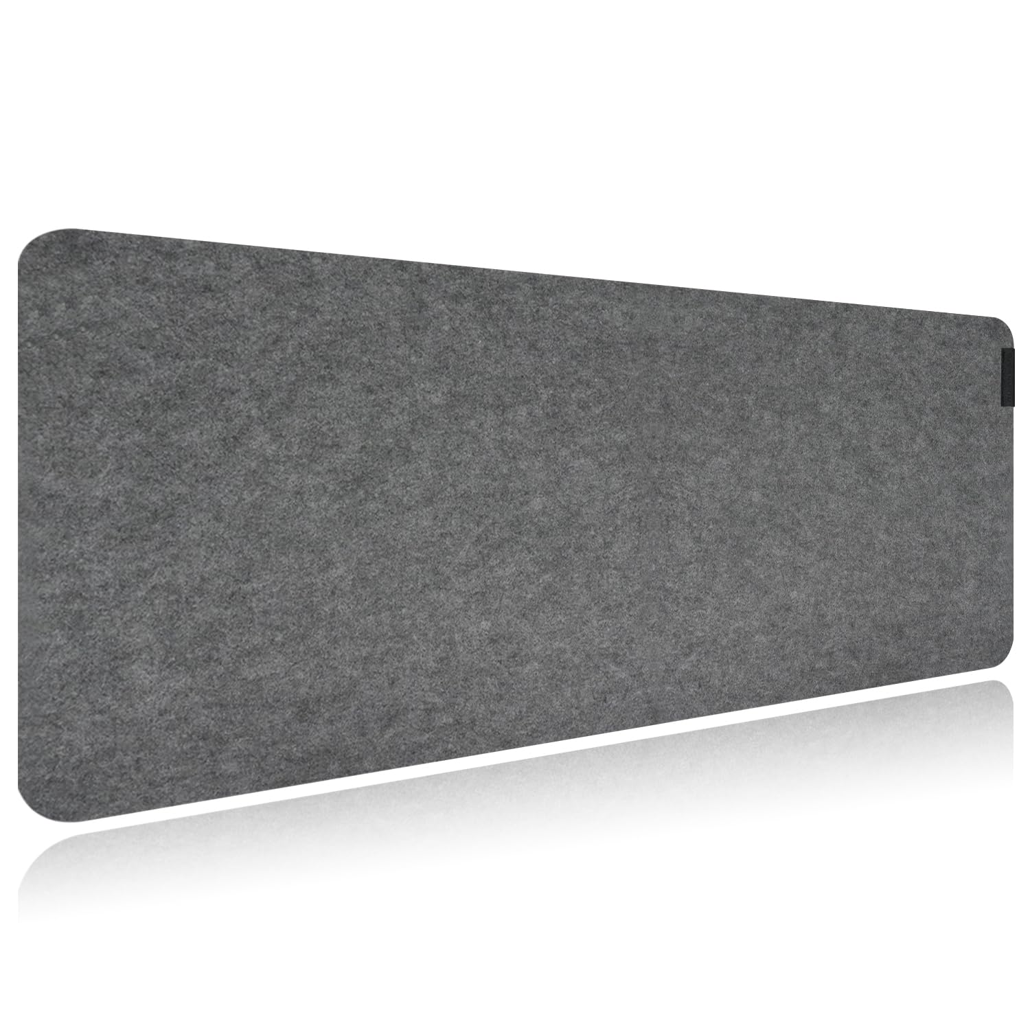 EXCOVIP Extended Large Felt Desk Pad XXL Computer Mat for Desk (90x45CM) Non Slip Desk Mat for Keyboard and Mouse Desk Writing Mat for Office Home Grey