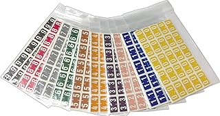 Doctor Stuff - File Folder Labels, Complete Set of Numbers 0-9, Compatible with Smead ETSN Series Chart Stickers - ETSN Series Chart Stickers, 1/2" x 1", 1 Each of 10 Packages, 250/Package