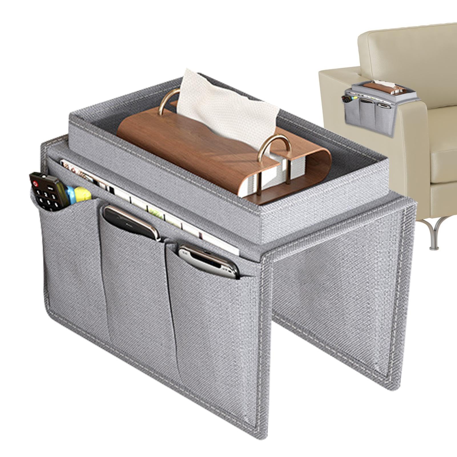 Support Accoudoir Canapé Sac De Rangement Pour Canapé , Support De Télécommande , Organisateur Organisateur Canape