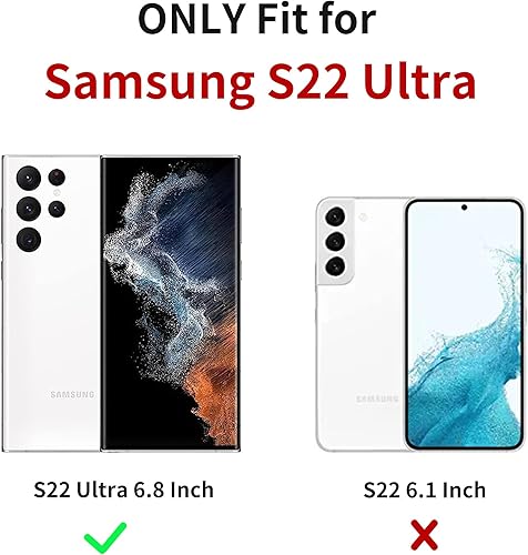 Miniatura 2 de XIZYO Funda delgada para Samsung Galaxy S22 Ultra con diseño floral rosa para mujeres y niñas, TPU a prueba de golpes, funda protectora para Galaxy