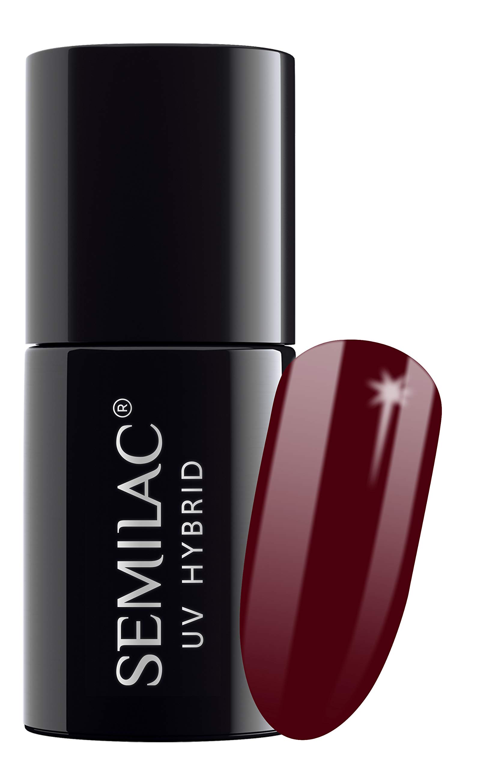 Semilac Try Me - Kit professionale per unghie in gel per principianti – 3 smalti gel per unghie UV, top coat e base, strumenti per manicure e molto altro – Bordeaux classico