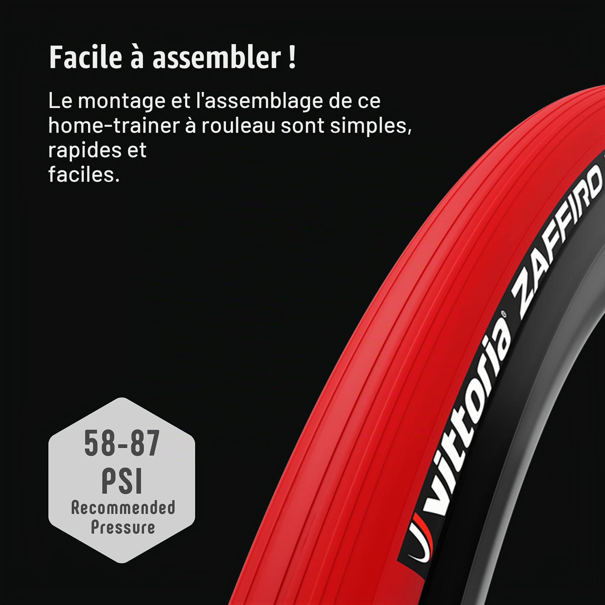 Vittoria Zaffiro Pro Home Full Tyre Trainer - Red