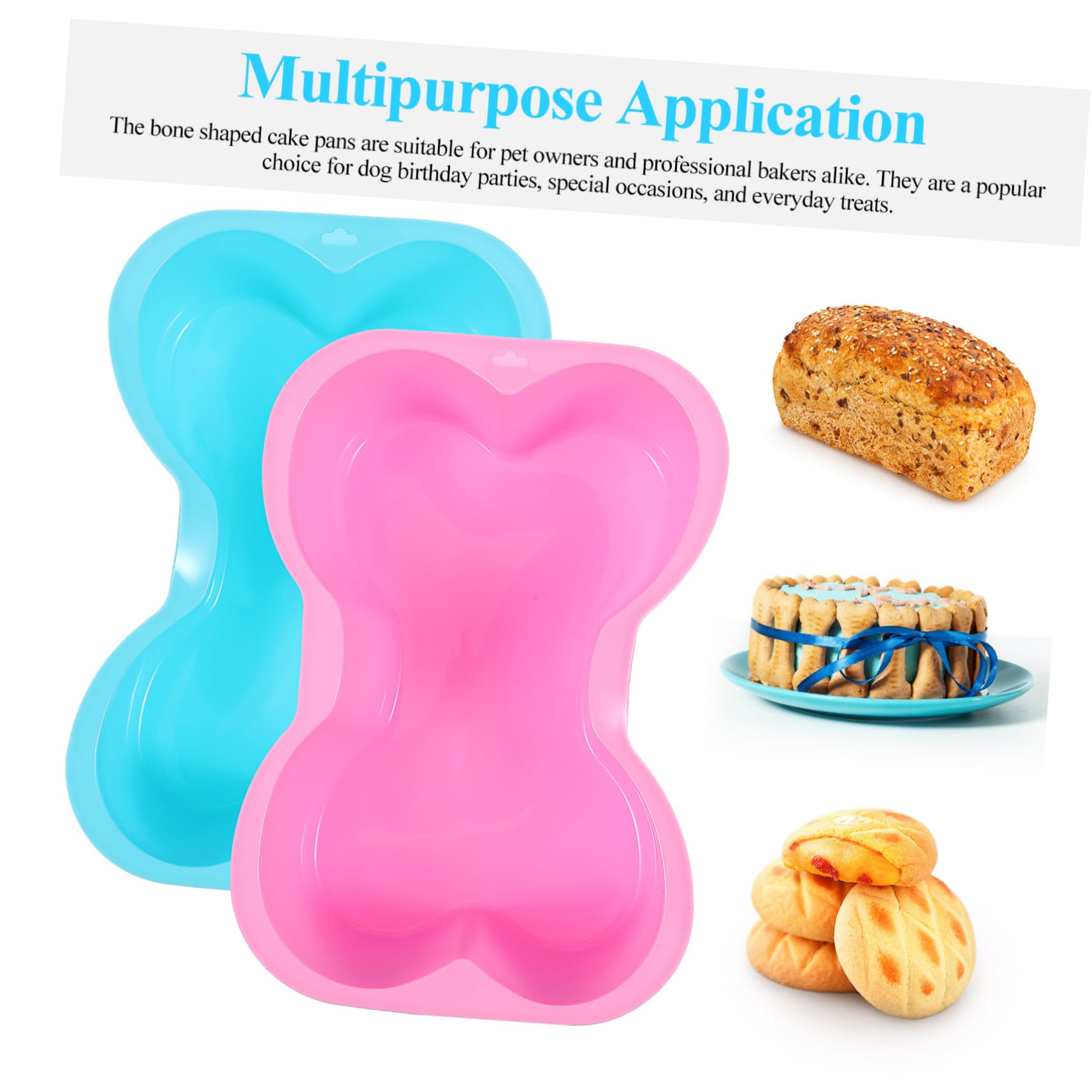 10pièces Moules à Gâteau Silicone Pour Chiens De Moules De Fête Anniversaire Pour Gâteaux Et Résistants Chaleur Et Faciles à Démouler