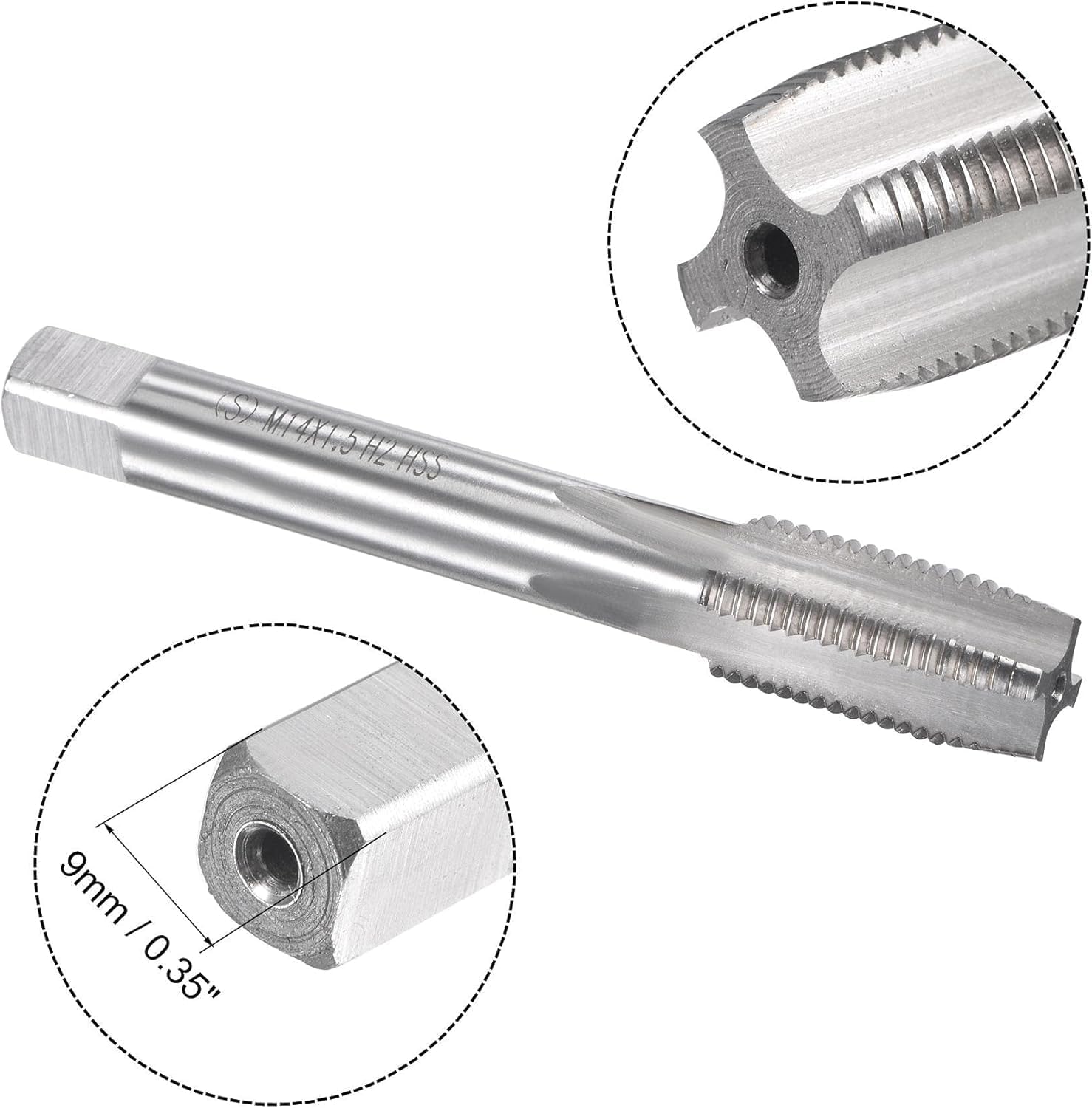 M14 X 1.5mm Metric Tap and Die Set,High-Speed Steel Tap & Alloy Steel Round Die for Thread Repair and Creation - Image 2