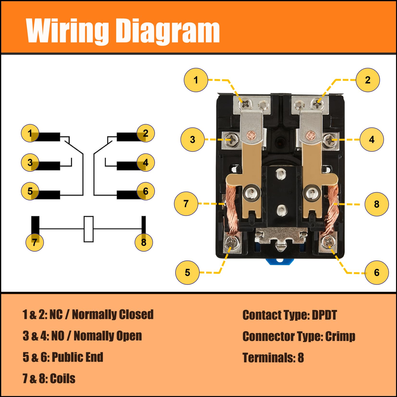 Industrial Machine Control Relay TWTADE JQX-62F-2Z High Power Relay ...