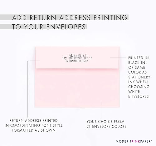 Miniatura 4 de FLAT Note Cards for Girls, Fill In Stationary for Girls. Fill In the Blank Thank You Cards for Girls, Your Choice of Colors and Quantity