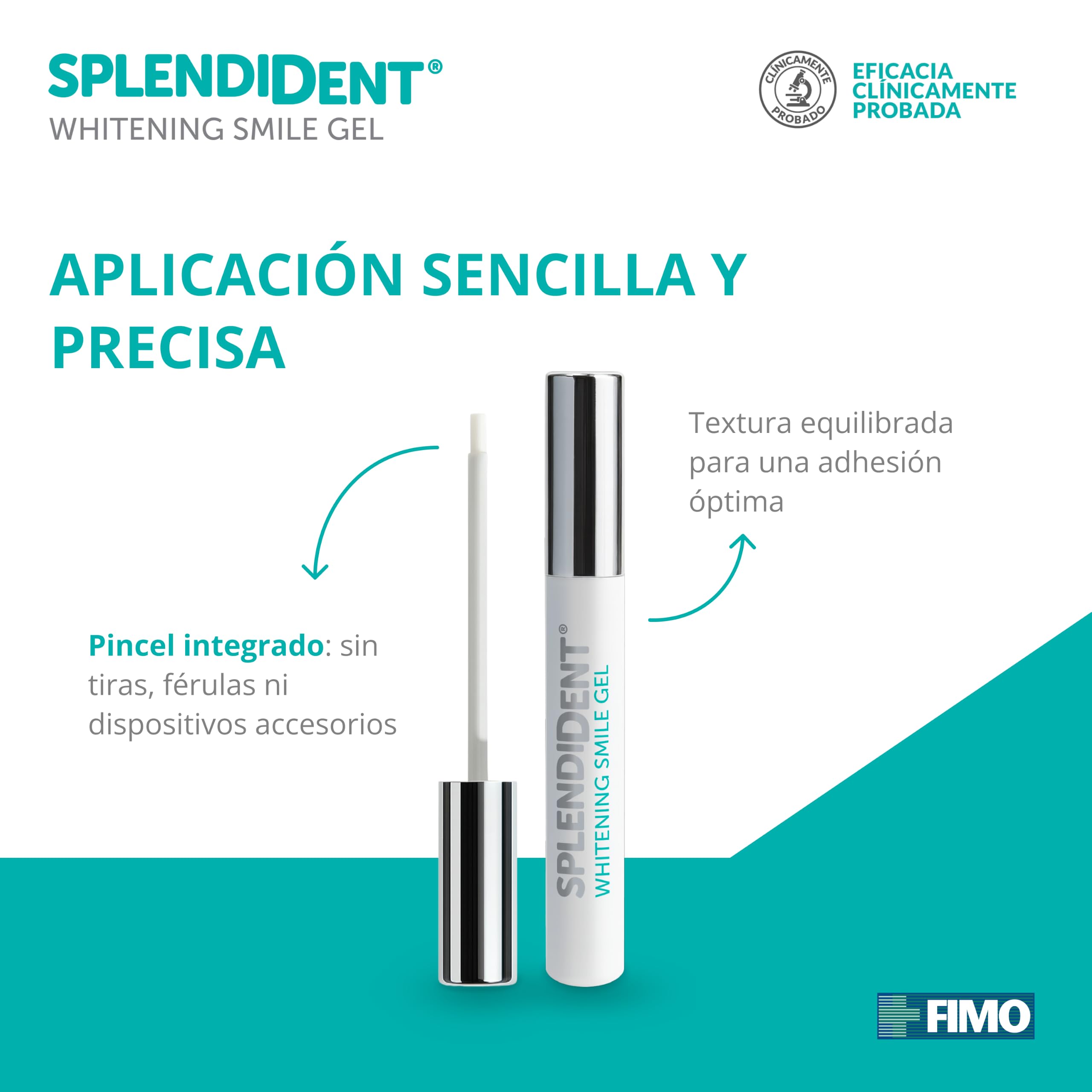 Gel blanqueador dental - Fórmula avanzada con PAP, aplicación sencilla y precisa