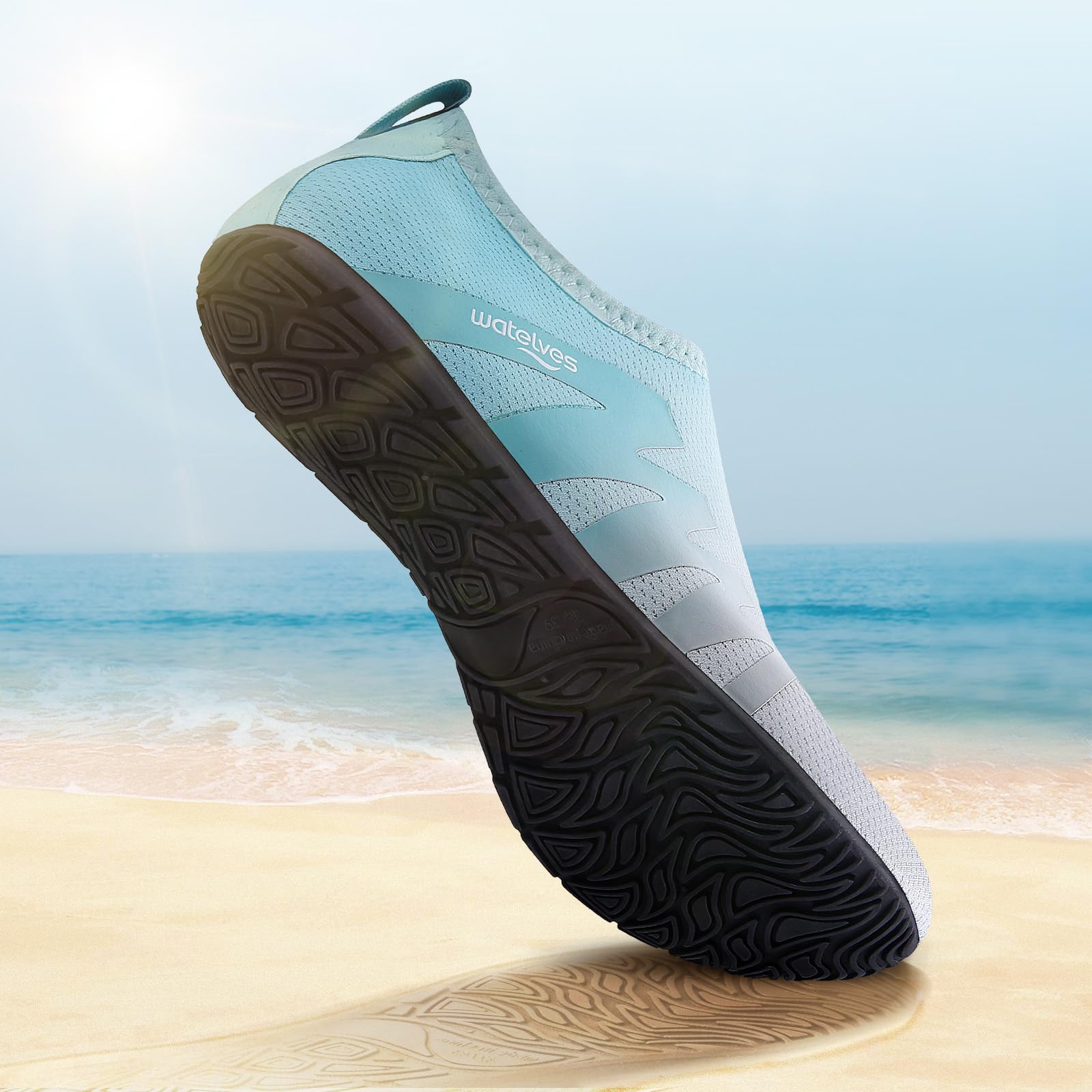 WateLves Scarpe da Scoglio Scarpette Donna Uomo Asciugatura Rapida Super Leggere Antiscivolo per Spiaggia e Snorkeling Unisex