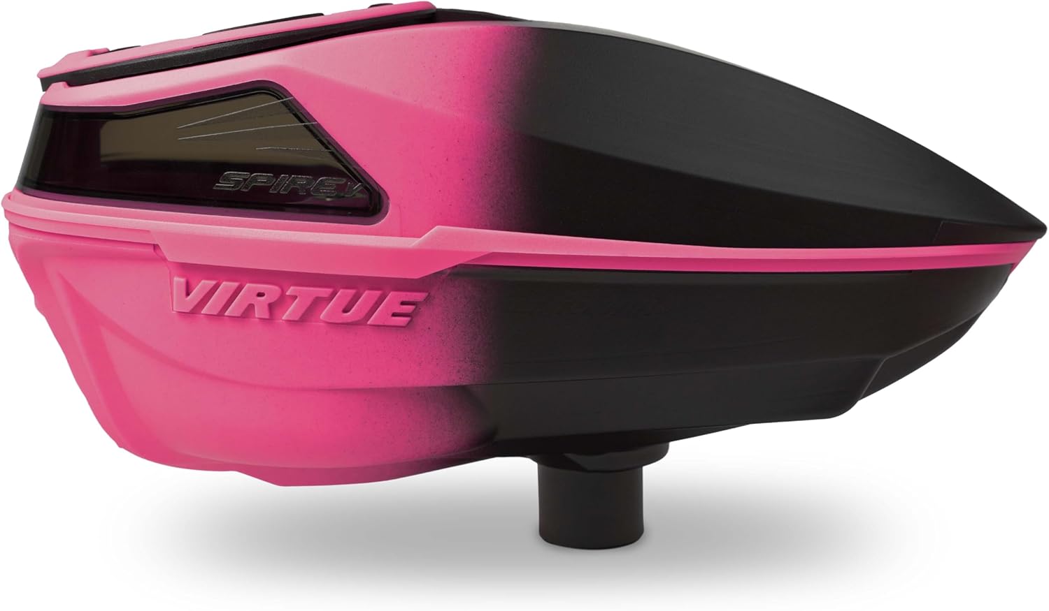 VIRTUE Spire V - Spire 5 - Paintball Loader - Paintball Hopper – 230 Round Capacity - CrownSF III Speed Feed & Rain Lid - Black to Color Fades
