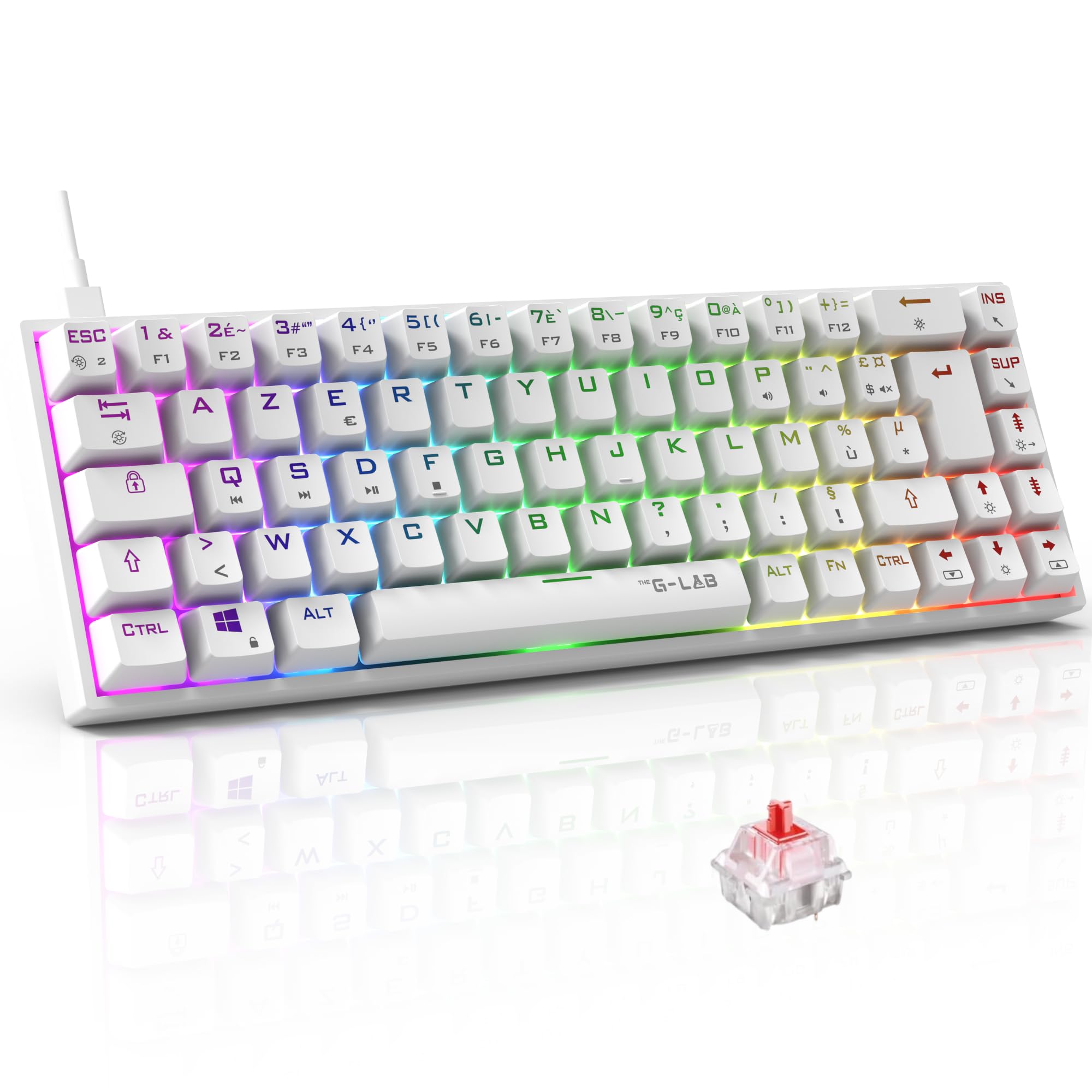 EMPIRE GAMING - K508 Compact draadloos gamingtoetsenbord TKL 65