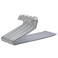 SONGMICS Confezione da 20 grucce in metallo con estremità aperta e rivestimento antiscivolo