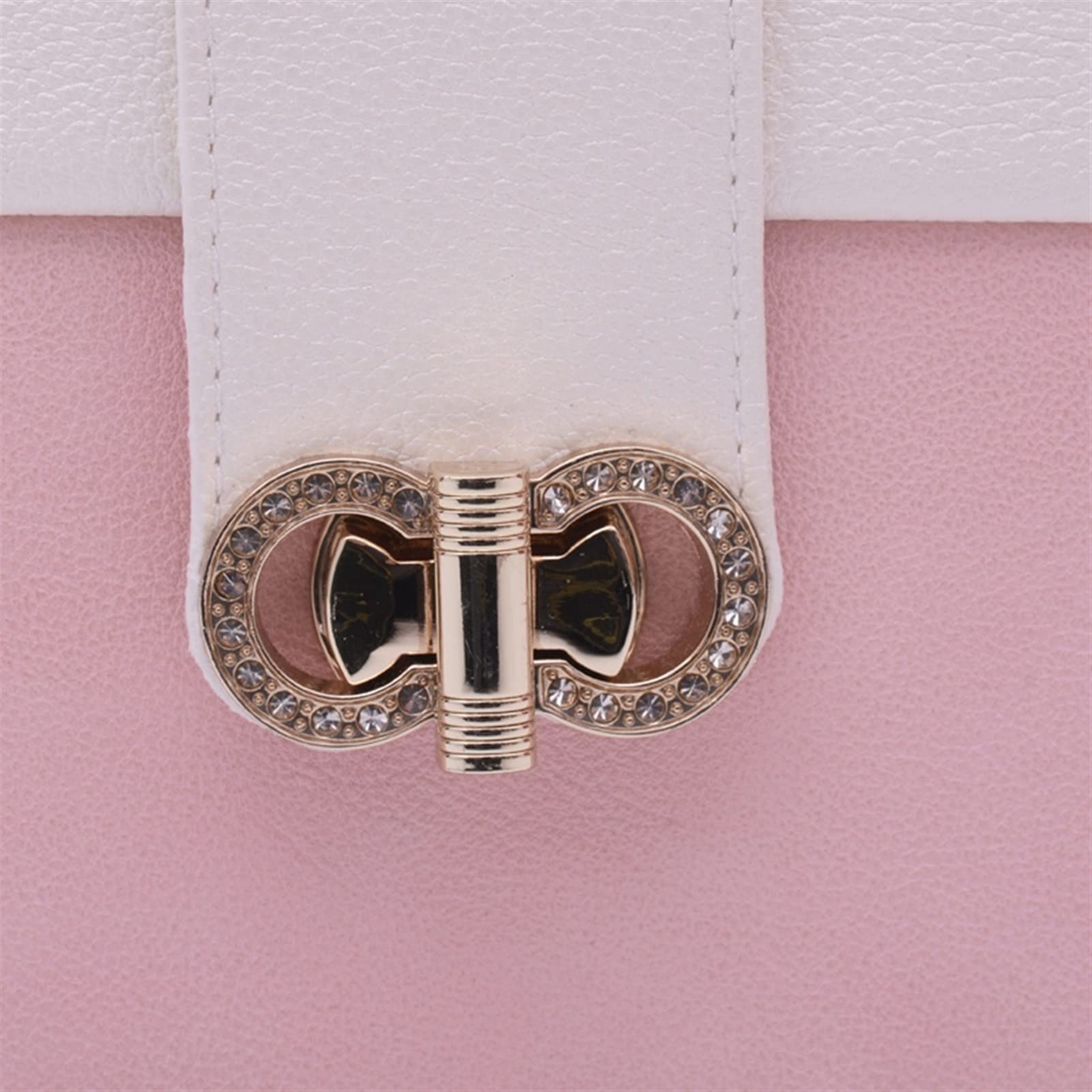 Große Schmuckschatulle, Reise-Schmucketui, Geschenk für Frauen, Aufbewahrungskoffer für Ringe, Ohrringe, Armbänder, eingebauter Spiegel, Hochzeitsgeschenk