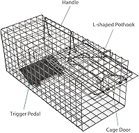 Vista 6 de Trampa de ardilla viva resistente para animales humanos (no requiere montaje)