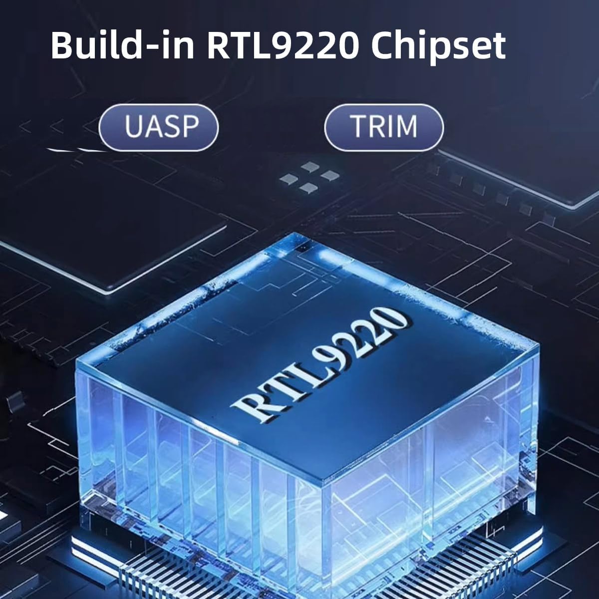 20Gbps Type-C USB3.2 USB4 to NVME M-Key M.2 SATA SSD PCBA Enclosure 2242/2230mm Adapter RTL9220 Chipset