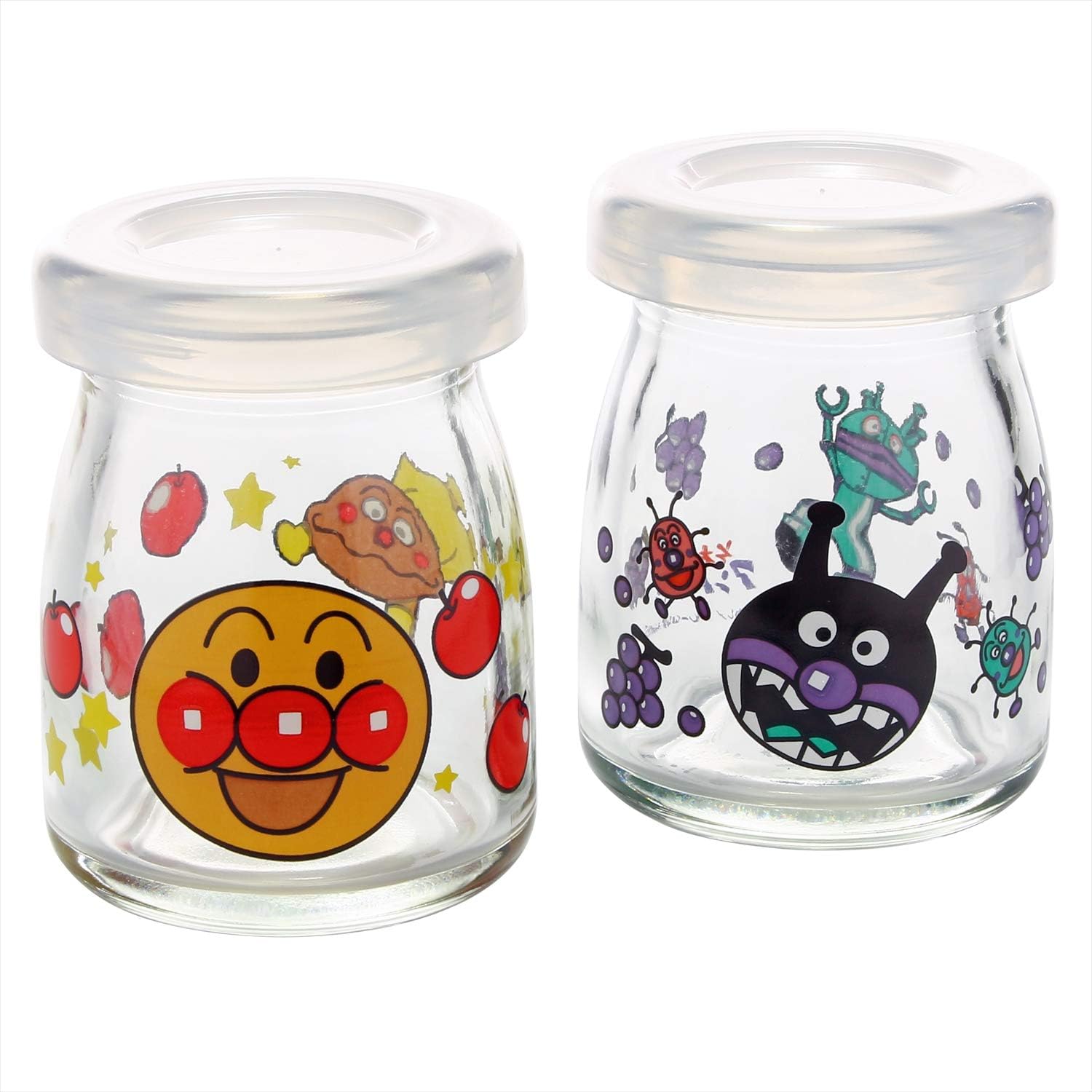 Anpanman glass Variety pot pair ( with lid) 14-179-6 by Otsuka glass