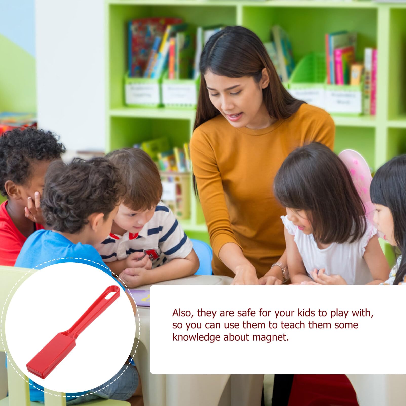 Toyvian Magnetic Rod Toys Educational Science Kit for Kids Early Learning Creativity Building Magnetic Wand Set for Toddlers Portable and Colorful Stem Exploration - Image 2