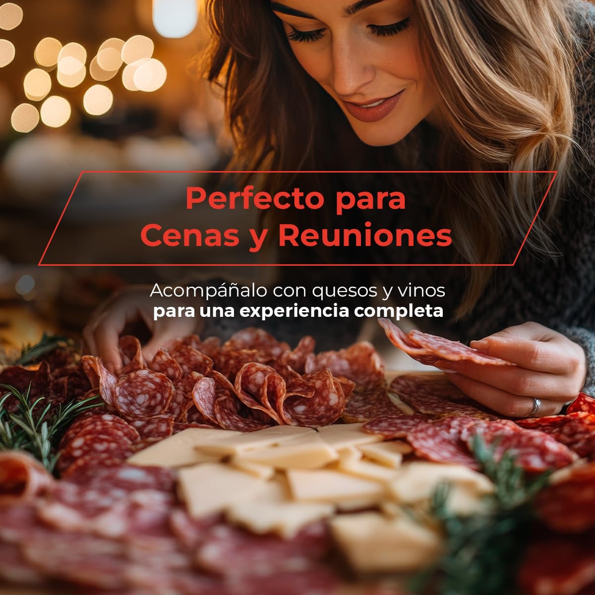 Surtido Ibérico - Lomo, Chorizo y Salchichón - Embutidos Ibéricos envasados al Vacío de Elaboración Tradicional - EIbérico (Surtido Gourmet)