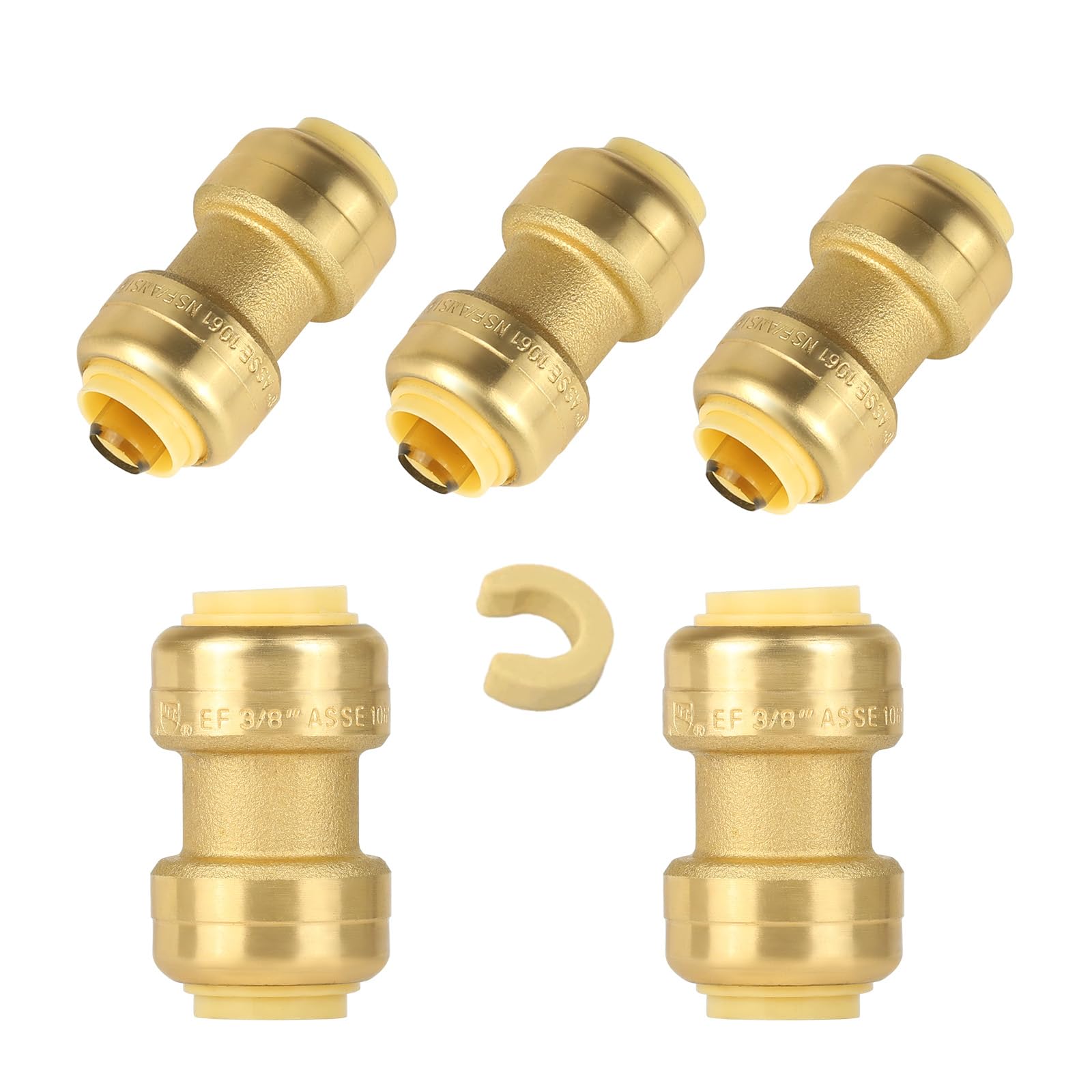 Raccordement Pex 3/8 sans soudure EFIELD lot de 5 manchons cuivre CPVC avec clé