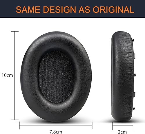 Miniatura 10 de GVOEARS - Almohadillas de repuesto para auriculares Sony WH-1000XM5 (WH1000XM5) con cancelación de ruido, almohadillas para los oídos con cuero
