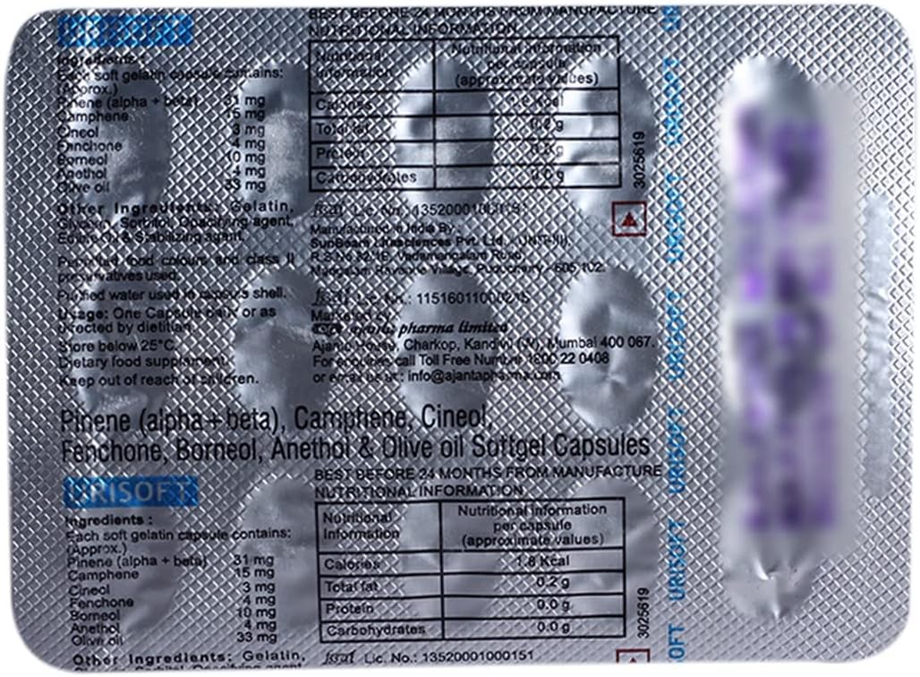 Urisoft - Strip of 15 Capsules