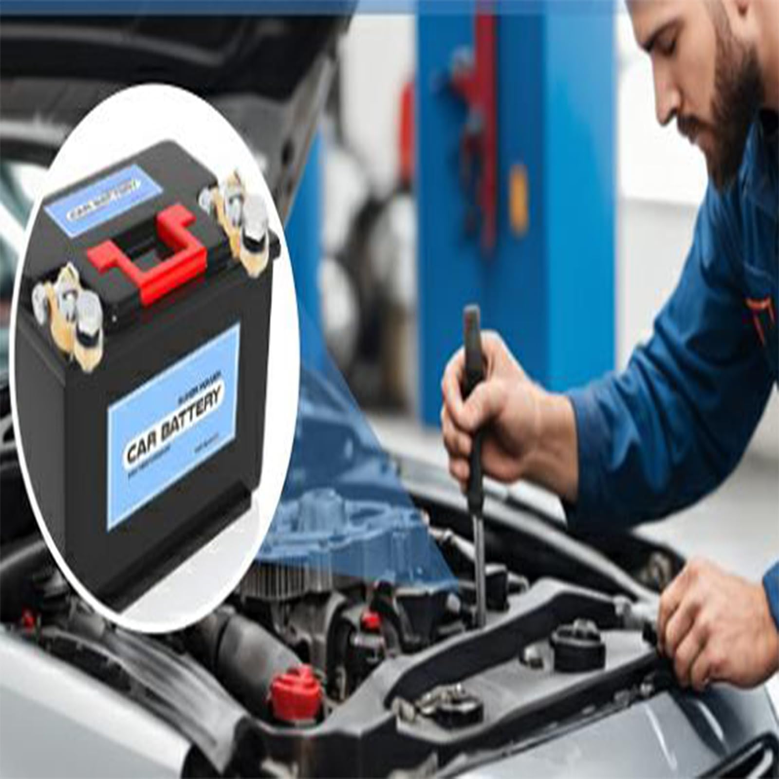 Terminali Batterie Auto 2 Pezzi, Connettori Terminali Batteria, Morsetti Connettori Auto In Ottone Positivi e Negativi,Vite Singola M10 Grande Corrente 300A per Camion Automobili