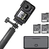 DJI Osmo Action 4 Adventure Combo, 11.3 İnç Sensörlü, 4K120fps Aksiyon Kamerası, Sualtı kamerası, 10-Bit ve D-Log M, 155° Ultra Geniş Açı Görüş Alanı, 3 Ek Batarya ile 7,5 Saate Kadar Çalışma Süresi