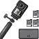 DJI Osmo Action 4 Adventure Combo - 4K/120fps Waterproof Action Camera with a 1/1.3-Inch Sensor, 10-bit & D-Log M Color Perfo