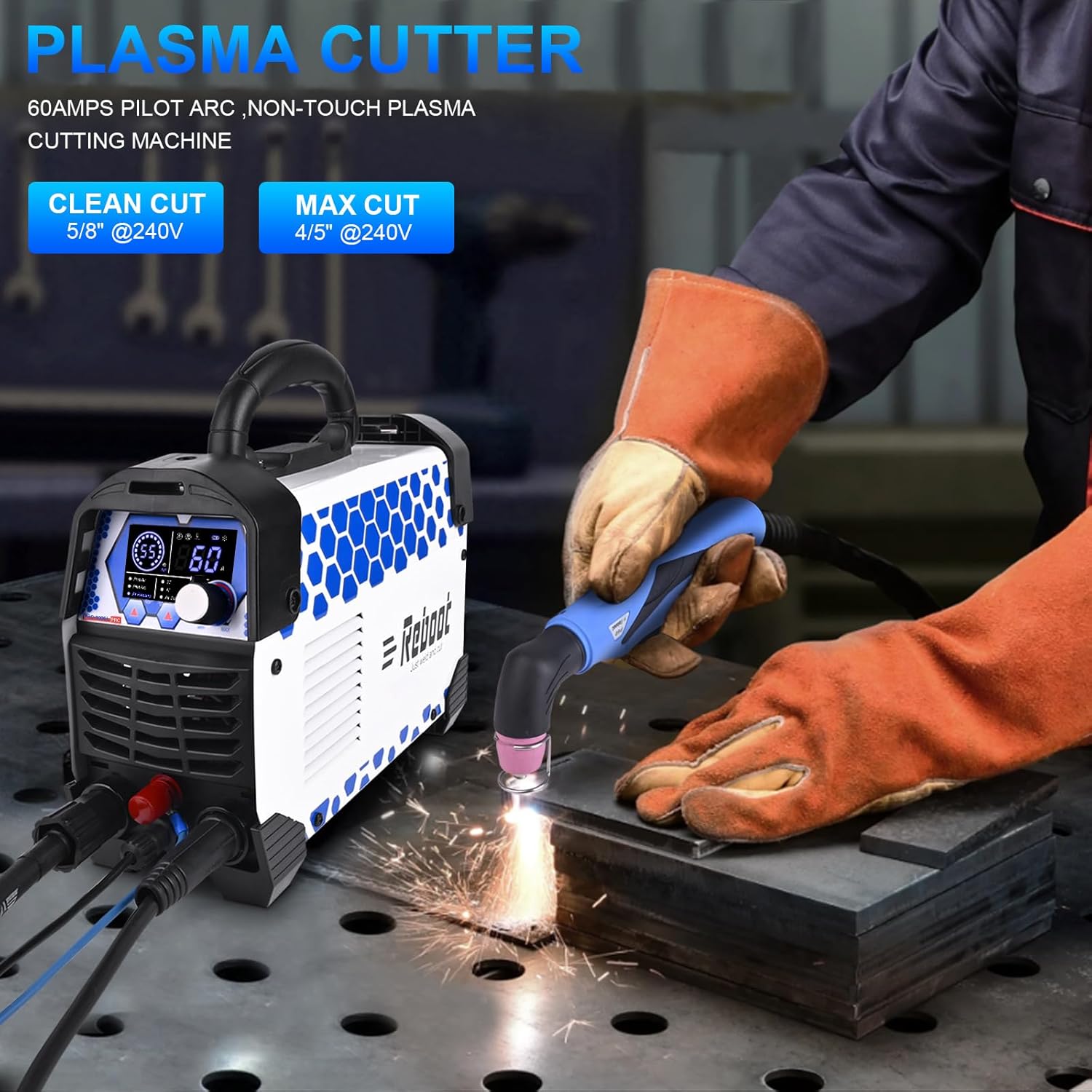Reboot RBC6000L plasma cutter in use, cutting metal