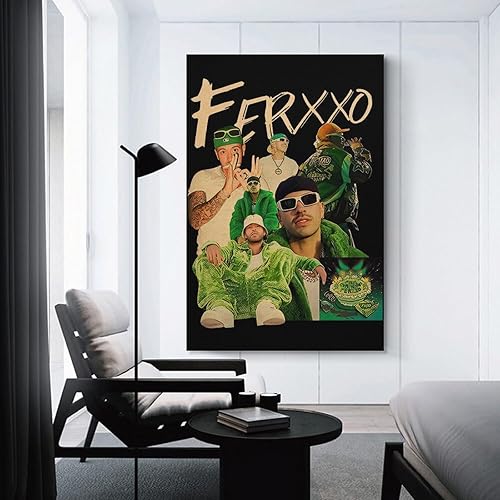 Miniatura 3 de Feid Ferxxo - Póster de lienzo para decoración de dormitorio, paisaje, oficina, San Valentín, cumpleaños, sin marco, 16 x 24 pulgadas (15.7 x 23.6