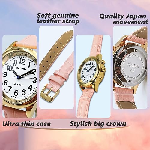 Vista 3 de Talking Watch, Loud Clear Voice for Elderly Blind or Visually Impaired, Speaks The Time, Date or Alarm Time